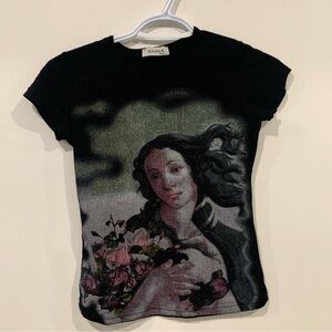 y2k biblical style art graphic tee